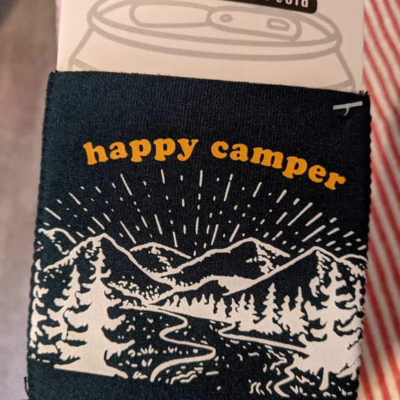 Happy Camper Koozie NWT - Picture 2 of 4